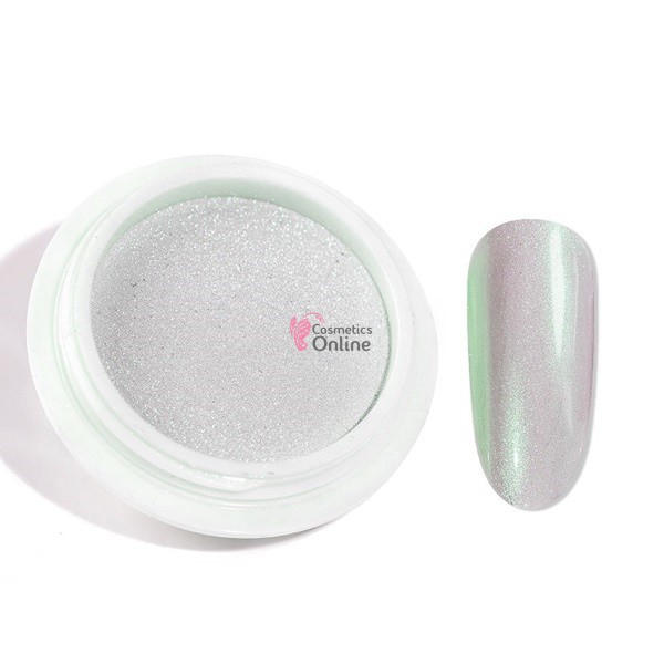 Decor pentru unghii NADP018PP cu pigment sweet Candy Amelie Silver Green